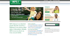 Desktop Screenshot of mps1disease.com